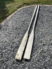 Pair Of Vintage Wooden Long