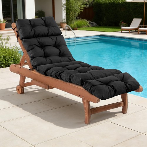 Waterproof black chaise lounge - waterproof,