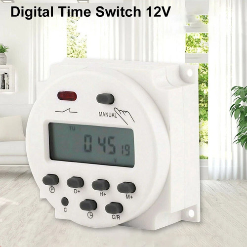 Timer switch 12v - timer, lcd