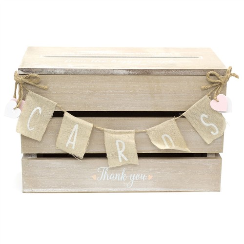 Shabby chic wedding card post - wedding,