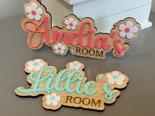 Personalised flower bedroom - personalised,