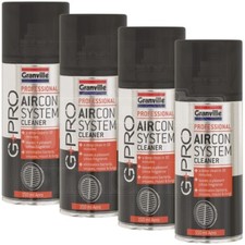 4x Granville PRO Car Air-Con Cleaner Air Conditioning Odour Bomb Sanitiser 150ml