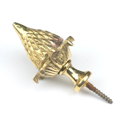 Brass acorn finial - finial, cases