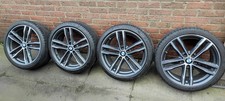 GENUINE BMW 19” 704M 3/4 SERIES M SPORT ALLOY WHEELS PIRELLI PZERO RUNFLATS+TPSM