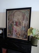 Last Supper Tapestry Antique
