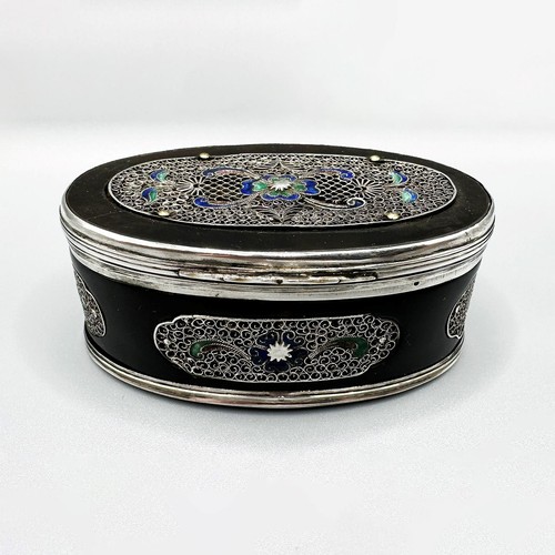 Antique silver enamel - antique,