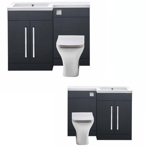 Bathroom grey vanity furniture - grey,