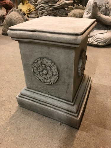Solid square stone plinth - stone,