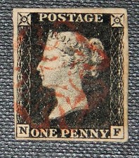GB QV 1840 1d one  Penny