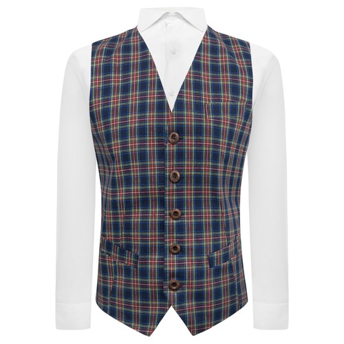 Traditional navy blue - navy, tartan
