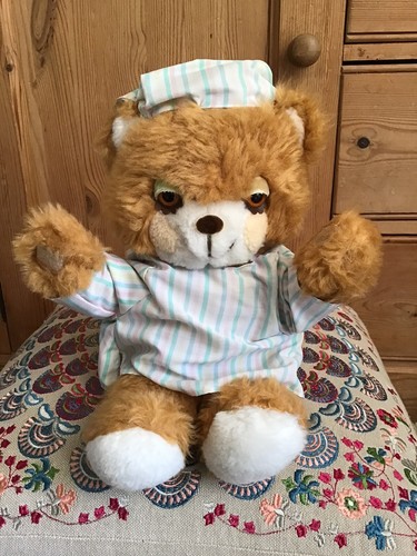 Vintage golden bear teddy - bear,