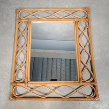 Bamboo Rattan Wall Mirror