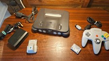 NINTENDO 64 N64 & 3 GAMES CONSOLE BUNDLE #RS15RB10 RUMBLE PAK MEMORY CONTROLLER