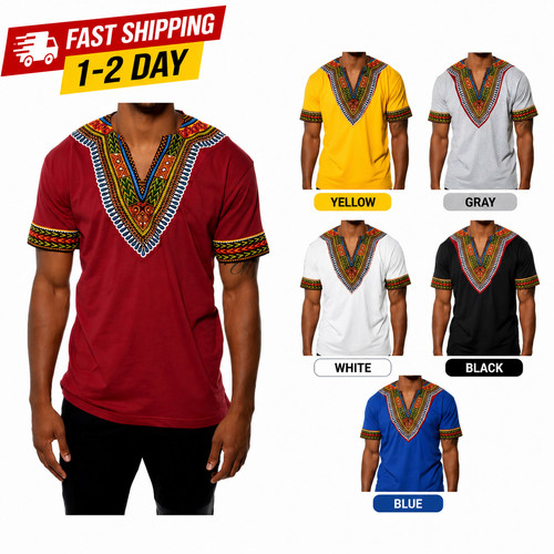 Mens african dashiki shirt - african,