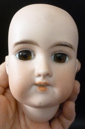 Antique bisque doll head - doll,