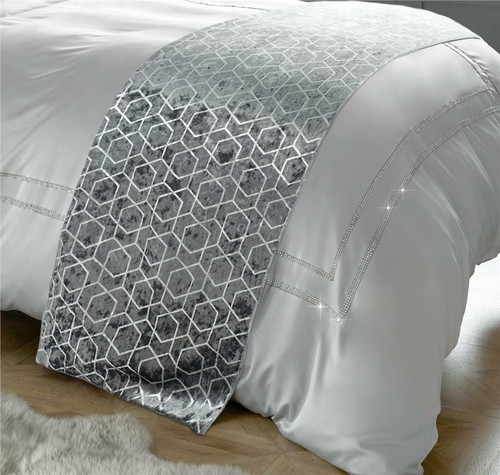 Bed runner crushed velvet - runner, in