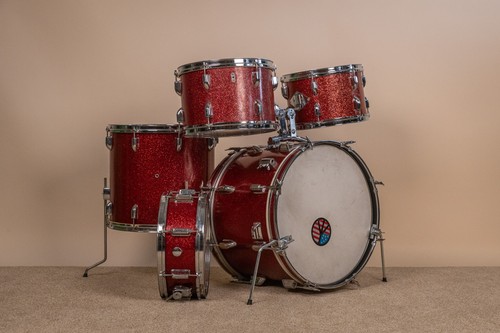 Vintage mij red sparkle drum - mij,