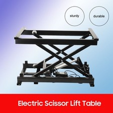 Electric Scissor Lift Table 132 lbs Capacity Adjustable Height 7-26 Inch