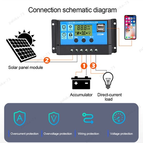 30a pwm solar - 30a, regulator