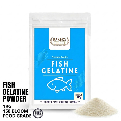 Fish gelatine powder 1kg food - powder,