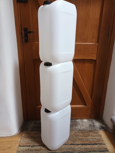 Used 25ltr hdpe plastic - used,