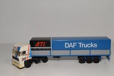 B14 1:50 LION CAR DAF 3600 SPACE CAB TRUCK WITH TRAILER ATI DAF TRUCKS NMINT