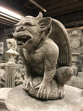 Gargoyle horned winged stone