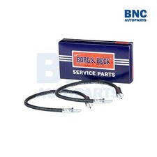 FRONT BRAKE FLEXI HOSE PAIR for FORD CORTINA MK 4  5 1976 to 1982 - BORG & BECK