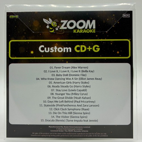 Zoom karaoke disc pop - disc,