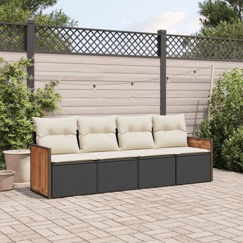 Garden sofa set black - garden, black,