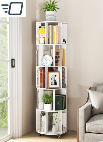 Tier rotating bookshelf - 5,