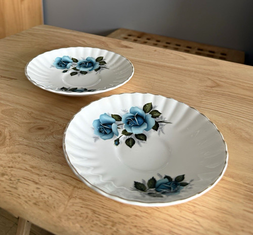 Mayfair pottery blue - mayfair, rose