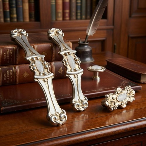 Antique silver dresser drawer - antique,