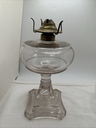 Vintage clear glass oil - vintage,