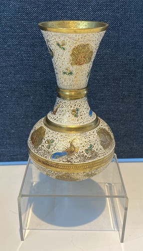 Vintage enamel painted - painted, brass