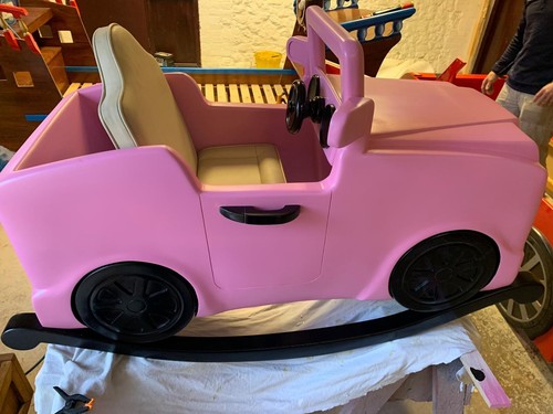 Vintage solid wooden pink - solid,