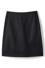 LANDS END Black School Uniform Top of Knee Chino Skort Little Girls 16 Slim NEW