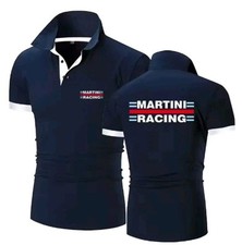 MARTINI RACING POLO UOMO CASUAL RACING SPORT ESTATE RALLY CAR ANNI 80 VINTAGE