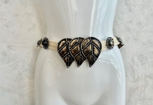 Vintage metal cream rope - vintage,