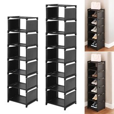 7/8 Tier Tall Shoe Rack Storage Cabinet Shelf Unit Home Organiser Footwear Stand