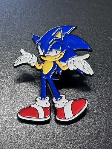 Sonic the hedgehog enamel - enamel, pin