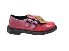 Dr. Doc Martens Mary Jane Pink Patent Leather Double Buckle Women's Size 5