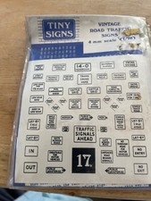 TINY SIGNS - OO GAUGE - NO 17 - VINTAGE ROAD TRAFFIC SIGNS
