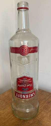 Smirnoff vodka large - large, empty