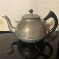 Vintage Swan Brand Aluminum 6 C Teapot, The Carlton, Made in England 