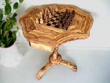Olive Wood Chess Set 3 Legged