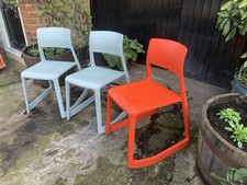 Fabulous VITRA “Tip Ton” Chair, Forward-Tilt Chair Indoor / Outdoor - RED