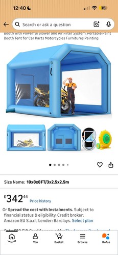 Portable spray paint booth for - spray,