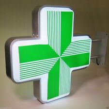 Green cross 55cm Pharmacy sign Projecting Light box Sign LED new version