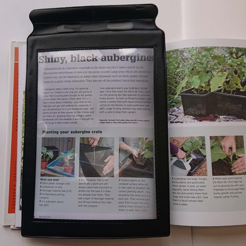 Page magnifier with - , frame